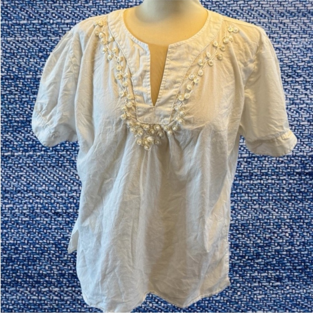 Gap Beaded Shell Split Neck - image 2